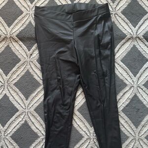 Torrid Black High-Waisted Leggings with Elastic Waistband